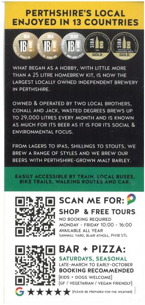 Wasted Degrees Brewing brochure thumbnail