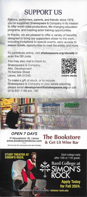 Shakespeare & Company brochure thumbnail