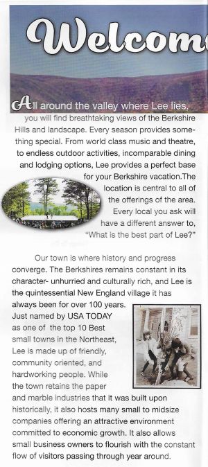 Lee Chamber Of Commerce brochure thumbnail
