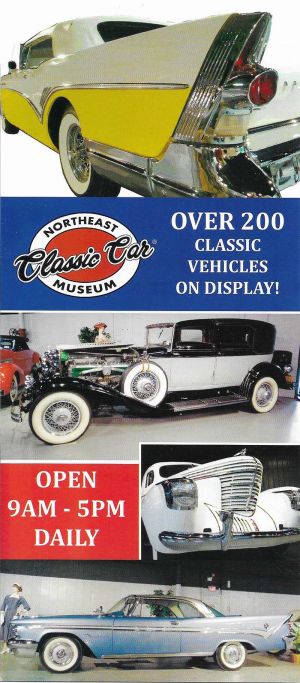 Northeast Classic Car Museum brochure full size