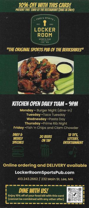 Locker Room Sports Pub 10% off brochure thumbnail