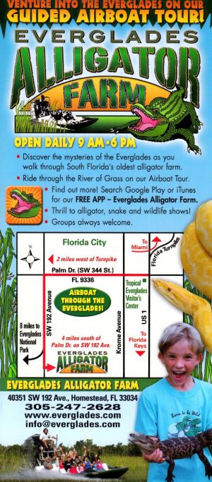 Everglades Alligator Farm brochure thumbnail