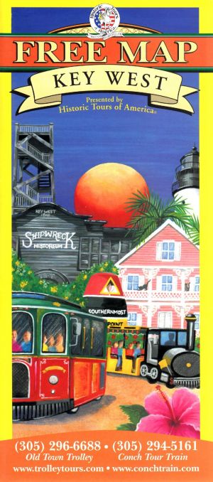 Old Town Trolley Tours Free Map of Key West brochure thumbnail