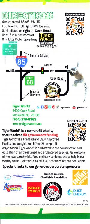 Tiger World brochure thumbnail