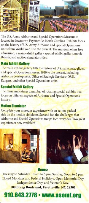 Airborne & Special Operations Museum brochure thumbnail