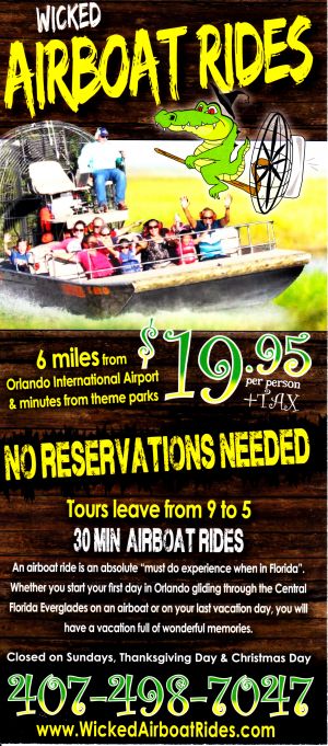 Wicked Airboat Rides brochure thumbnail