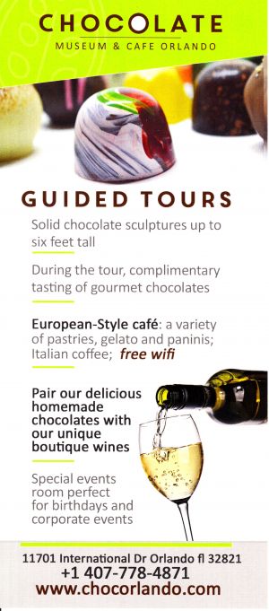Chocolate Museum & Cafe Orlando brochure thumbnail