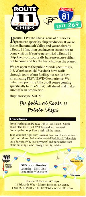 Route 11 Potato Chips brochure thumbnail