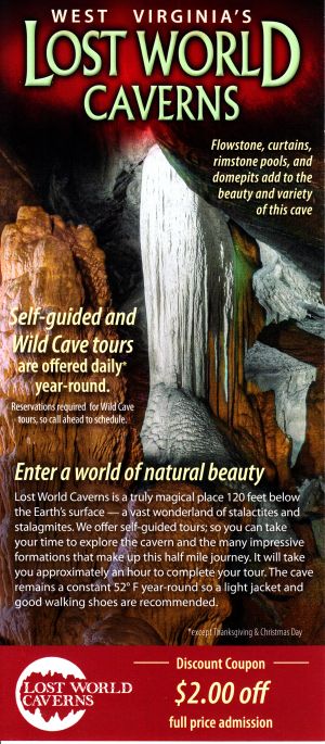 Lost World Caverns brochure full size