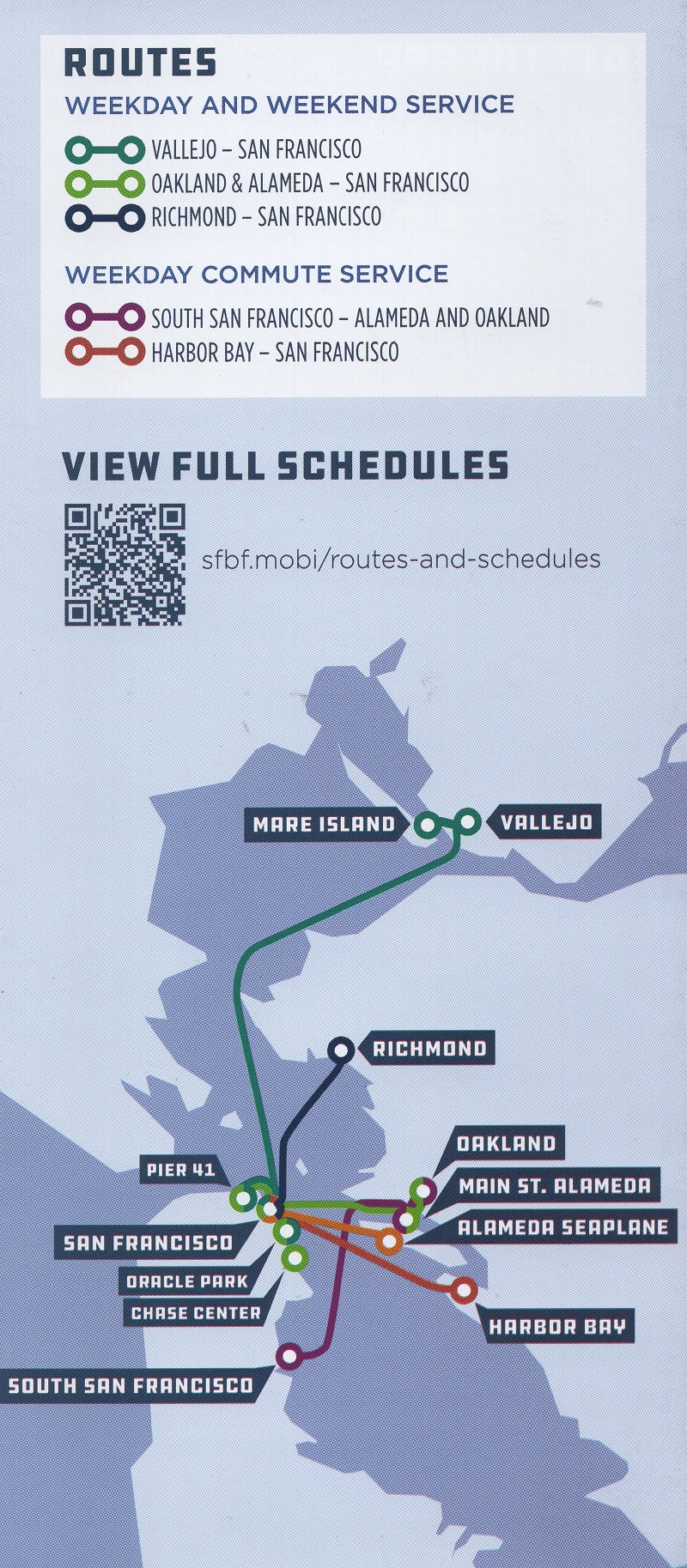 San Francisco Ferry Service brochure thumbnail
